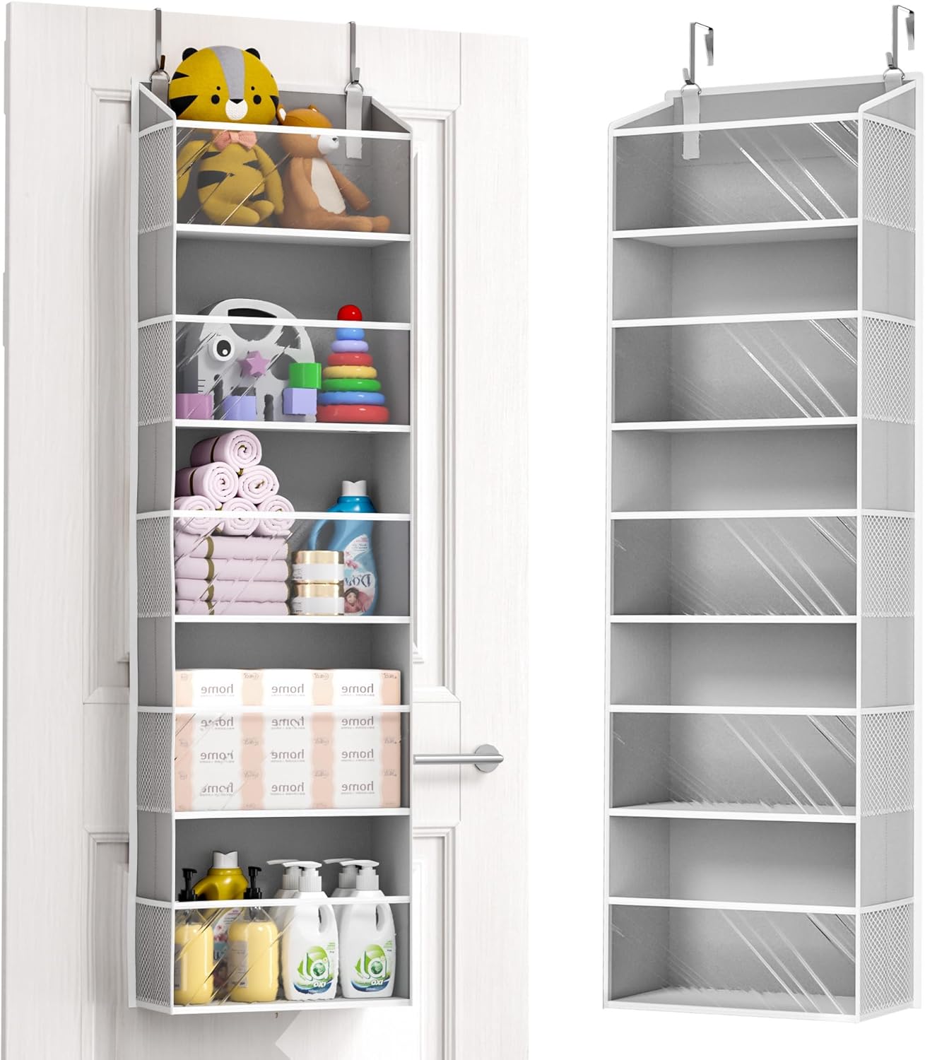 ULG Over Door Organizer with 5 Large Pockets and 10 Mesh Pockets
