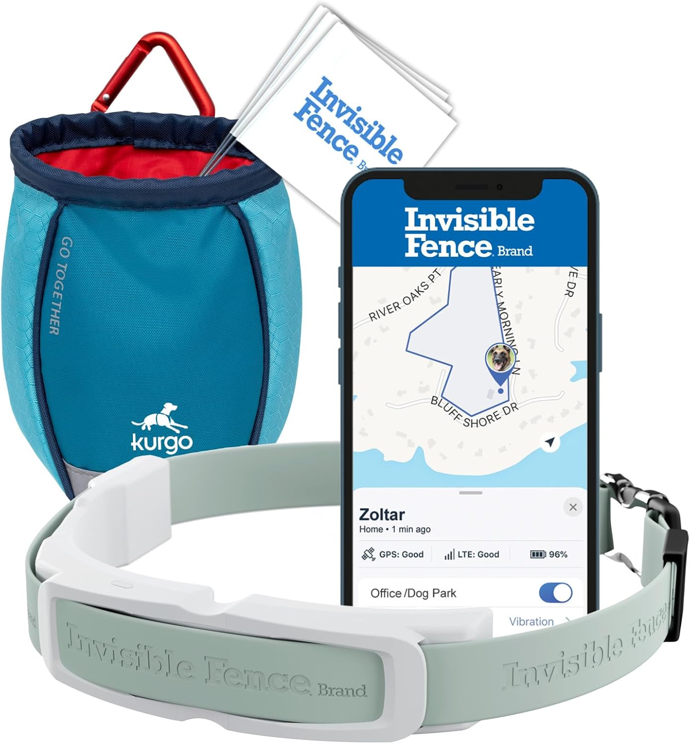 Invisible Fence GPS Tracker Bundle for Dogs - Wireless & Waterproof - 1 Year Subscription