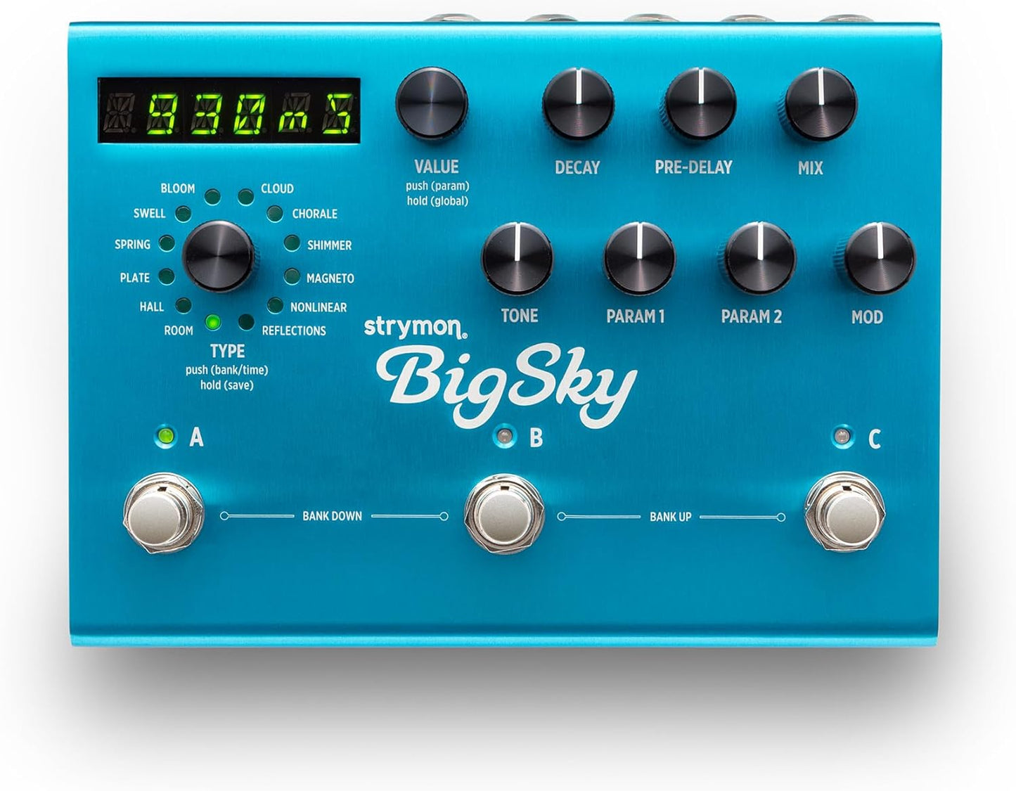 Strymon BigSky Multi Reverb Pedal for Guitar and Vocals