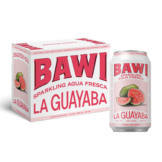 Bawi La Guayaba Sparkling Agua Fresca - Refreshing Pink Guava