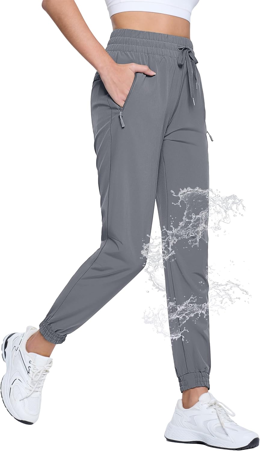 TACVASEN Women's Quick Dry Joggers - Travel Ready