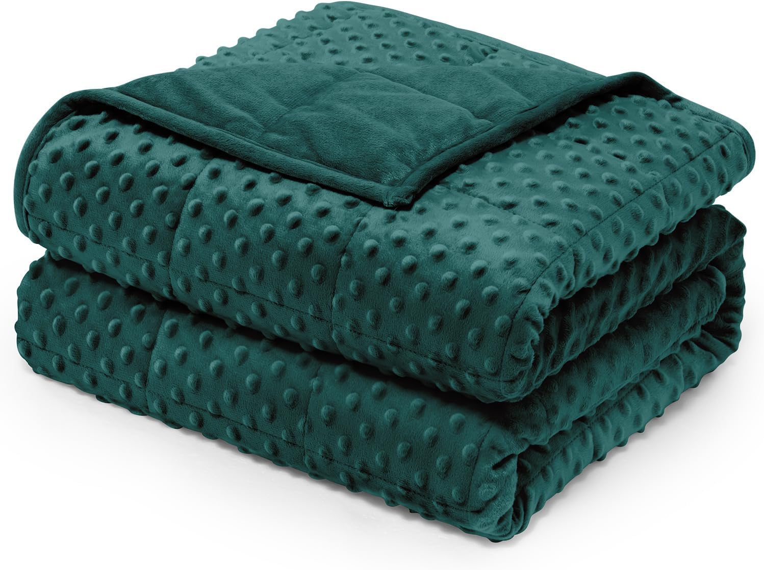 Wemore Minky Dot Weighted Blanket for Adults Twin Size 15 lb