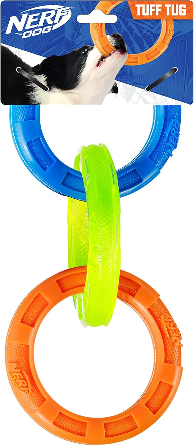 Nerf Dog 11.5in 3-Ring Tug Toy Set