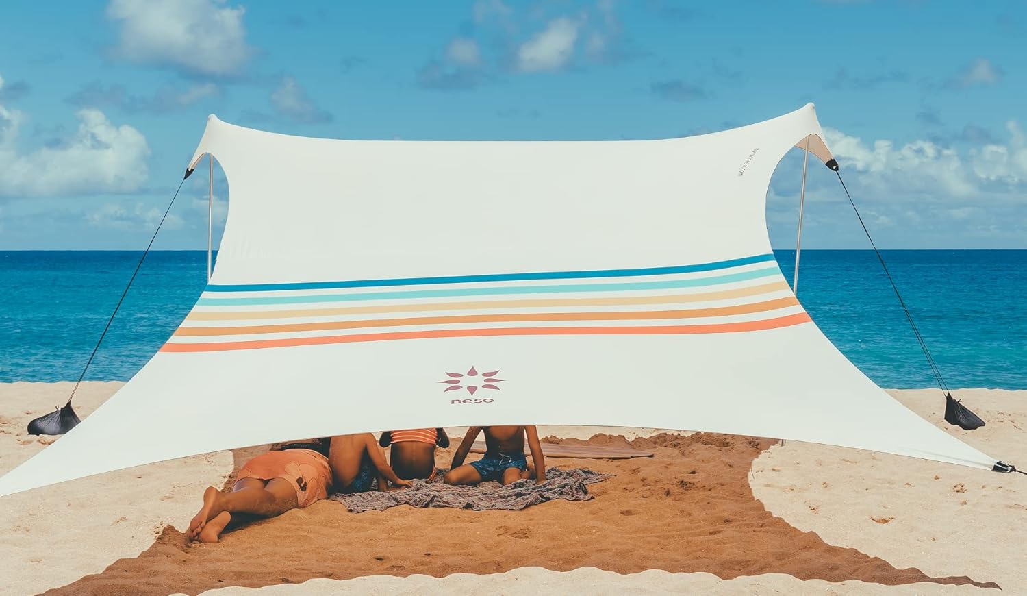Portable Rainbow Beach Tent - Ultimate Sun Protection