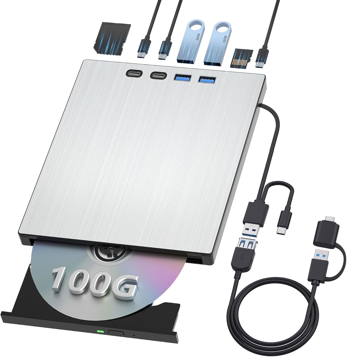 External Blu Ray Drive for Laptop - Portable Blu Ray Burner