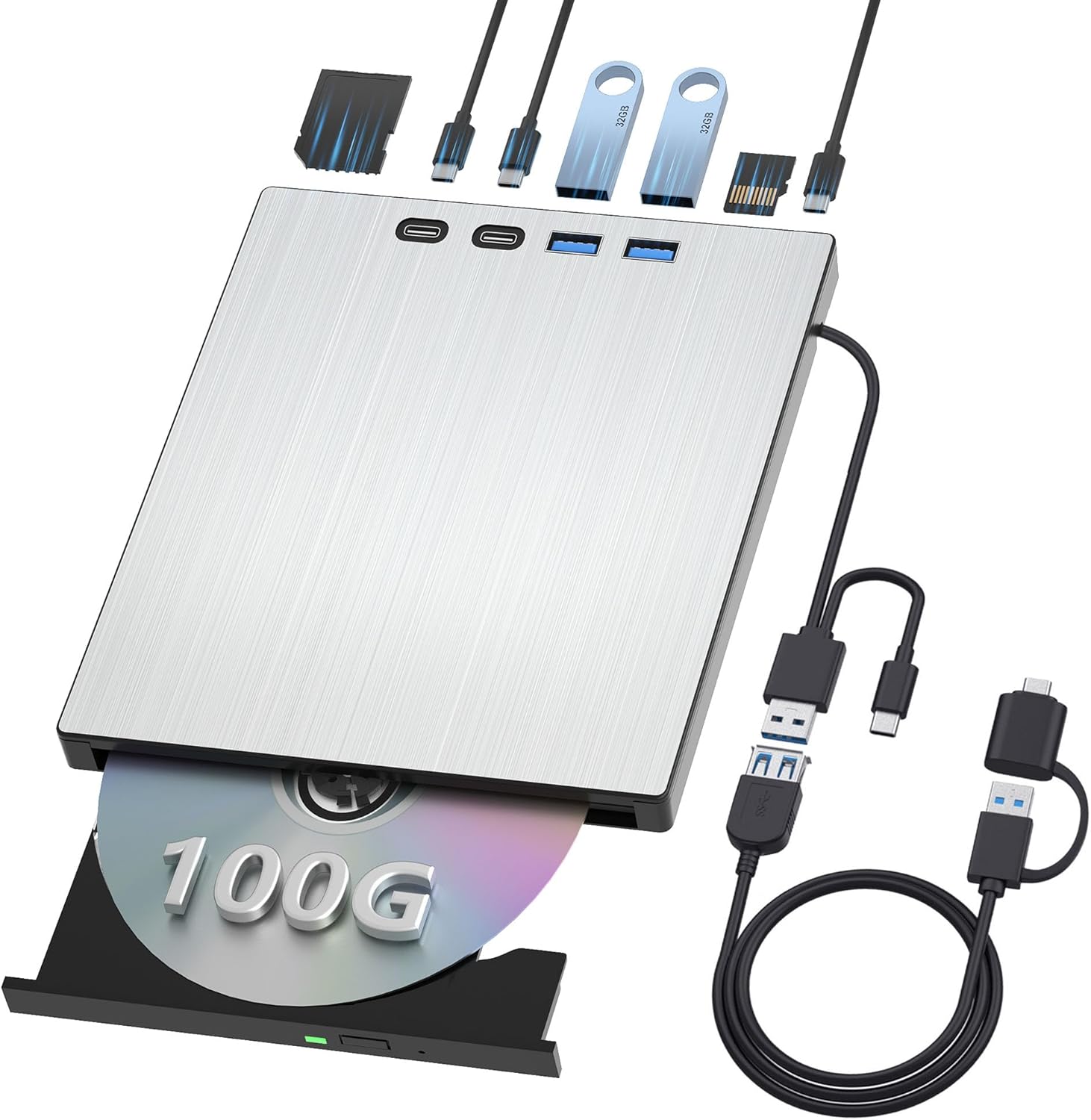 External Blu Ray Drive for Laptop - Portable Blu Ray Burner