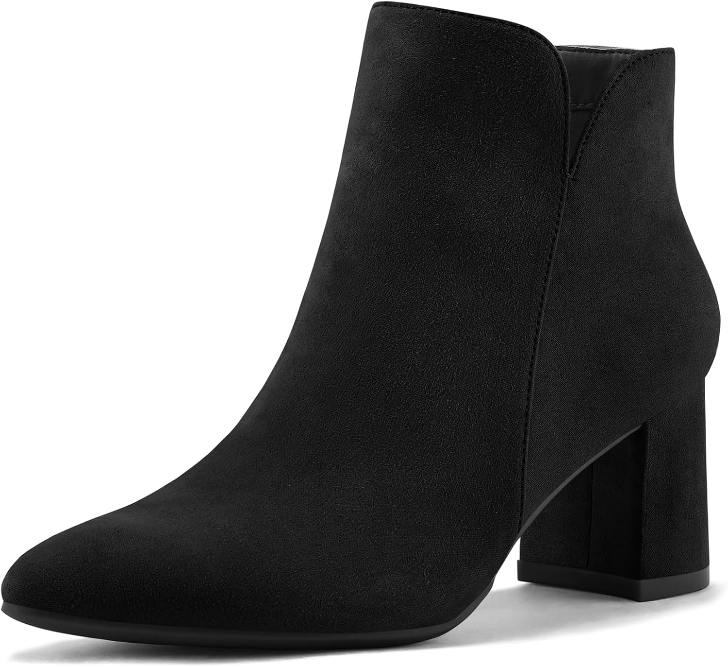 mysoft Women's Ankle Boots with Chunky Block Low Heel Style