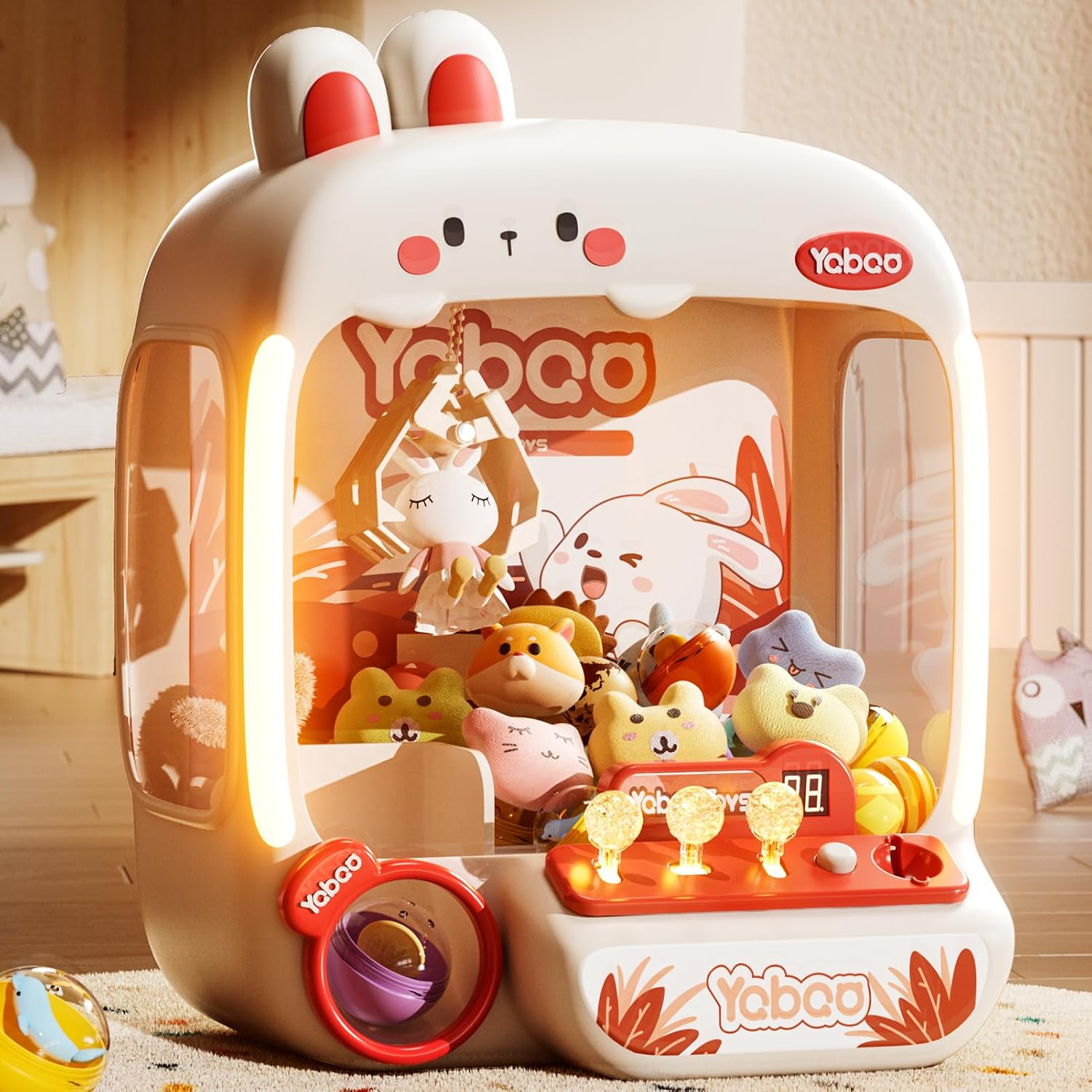 64 PCS Large Claw Machine for Kids with Sound and Lights