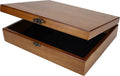 Old World Wooden Keepsake Box with Brass Latch - Vintage Walnut