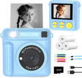 Instant Print Camera for Kids - Inkless Portable Photo Printer