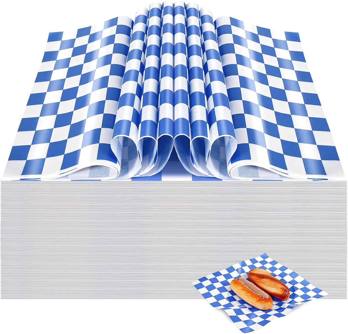 1000 Pcs Waxed Paper Sheets for Sandwiches and Deli Use