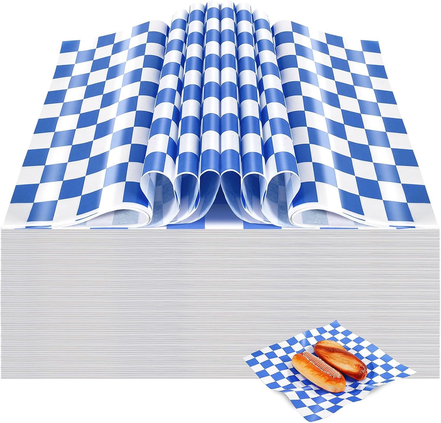 1000 Pcs Waxed Paper Sheets for Sandwiches and Deli Use