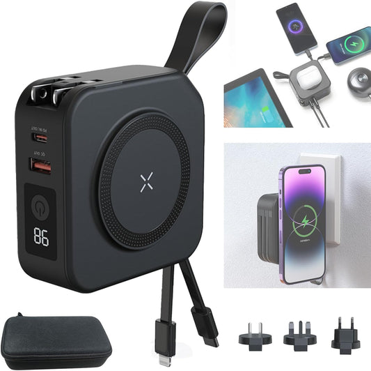 Wireless 5-in-1 Magsafe Power Bank - Ultimate Charging Solution