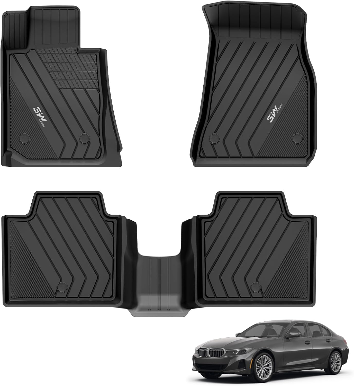 Custom Fit 3W Floor Mats for BMW G20 3 Series 2019-2025