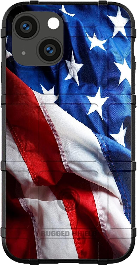 EGO TACTICAL Rugged Shield Case for iPhone 16 Plus - USA Flag