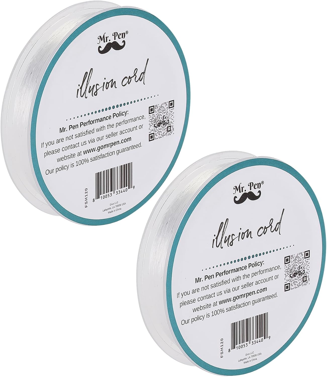 Mr. Pen Clear Fishing Line - Strong 218yd Nylon String, 2 Pack