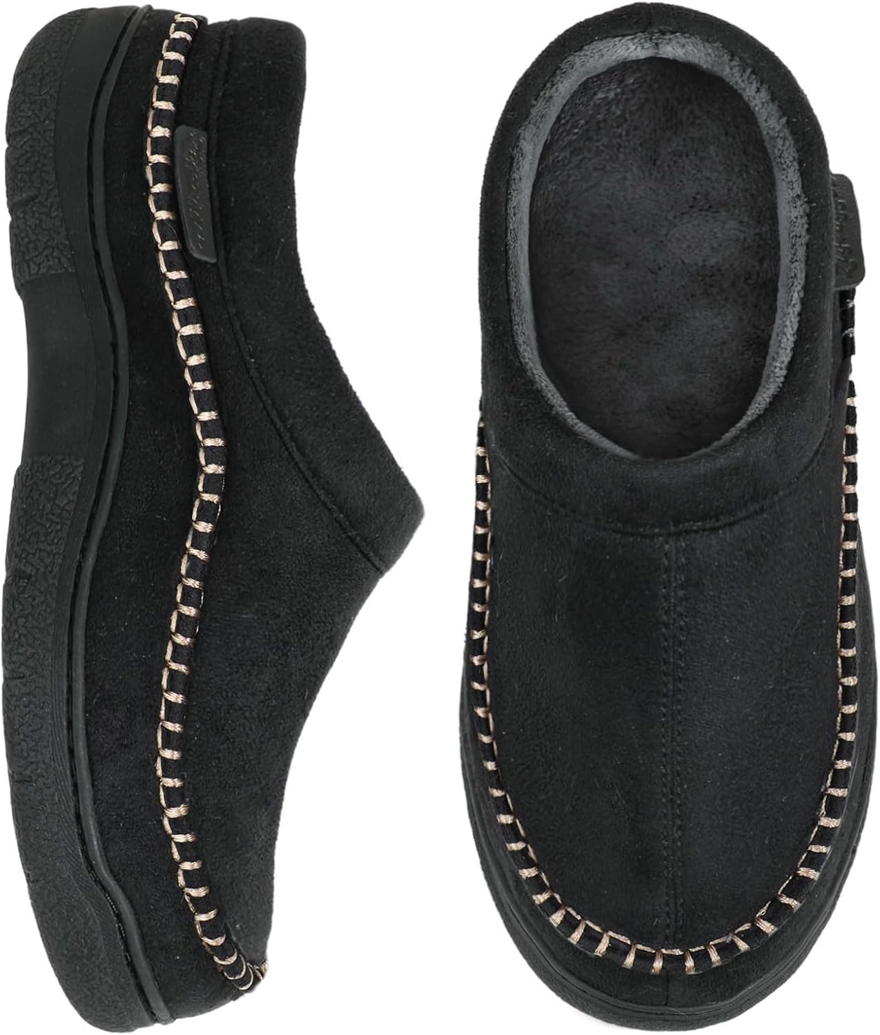 Zigzagger Men's Slip On Moccasin Slippers for All Seasons