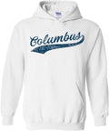 Hometown Baseball Script Pitcher Hoodie - Columbus Pride