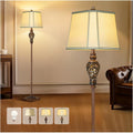 Vintage Floor Lamp with Nightlight, 65 in Rustic Standing Lamp