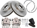 TRQ Front Brake Pad & Rotor Kit for Lexus CT200h and Prius