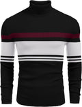 COOFANDY Mens Ribbed Slim Fit Turtleneck Sweater - Comfortable Knit so