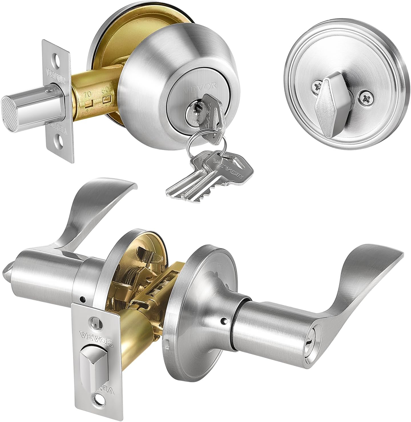 VEVOR Entry Door Locksets with Deadbolt for Security and Style
