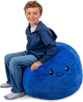 Big Joe Blueberry PlushiPals Super Soft Bean Bag Chair for Kids