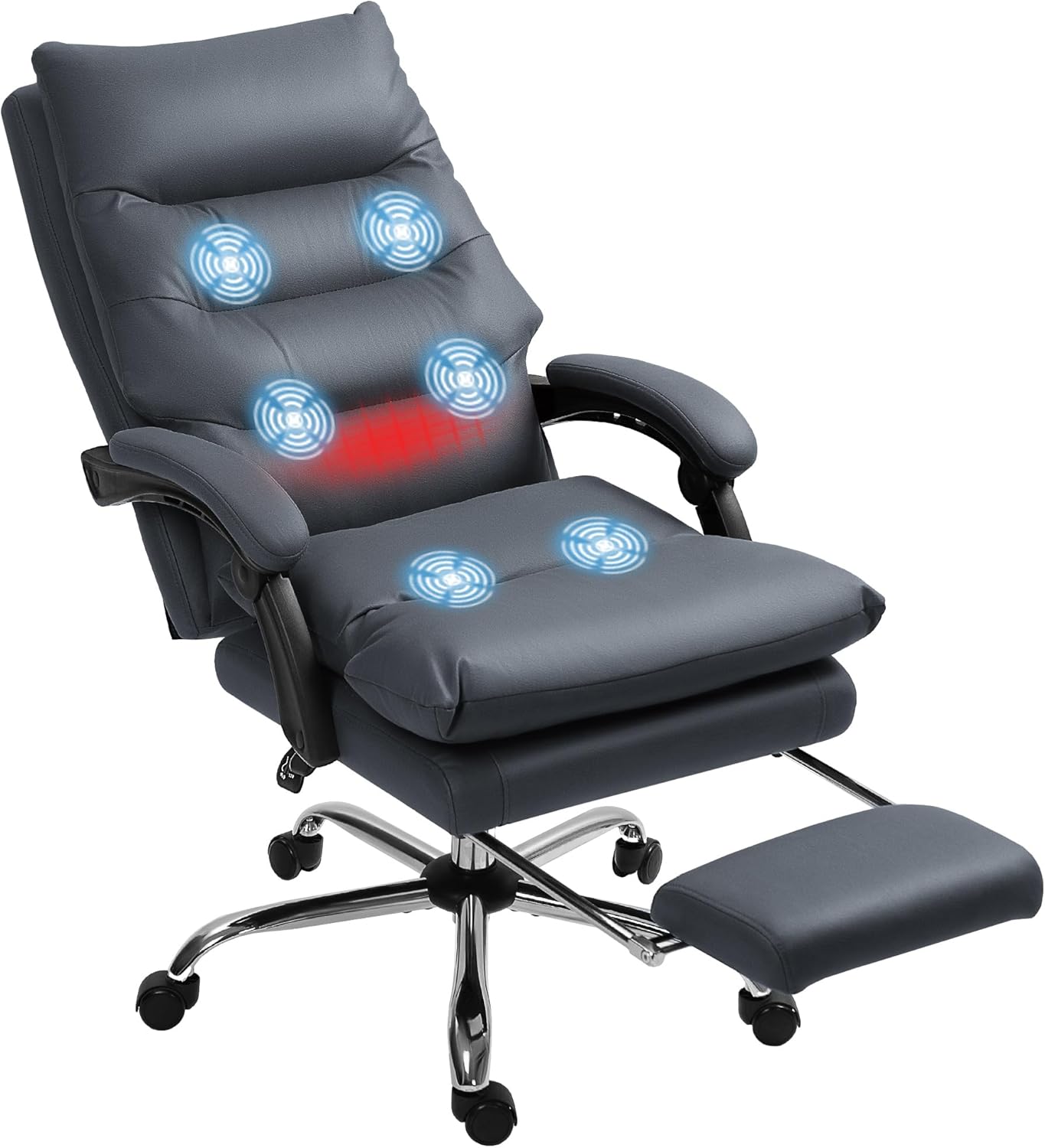 Vinsetto Executive Massage Chair - Heated Recliner