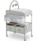 Portable Baby Changing Table with Storage Baskets - Foldable, Height