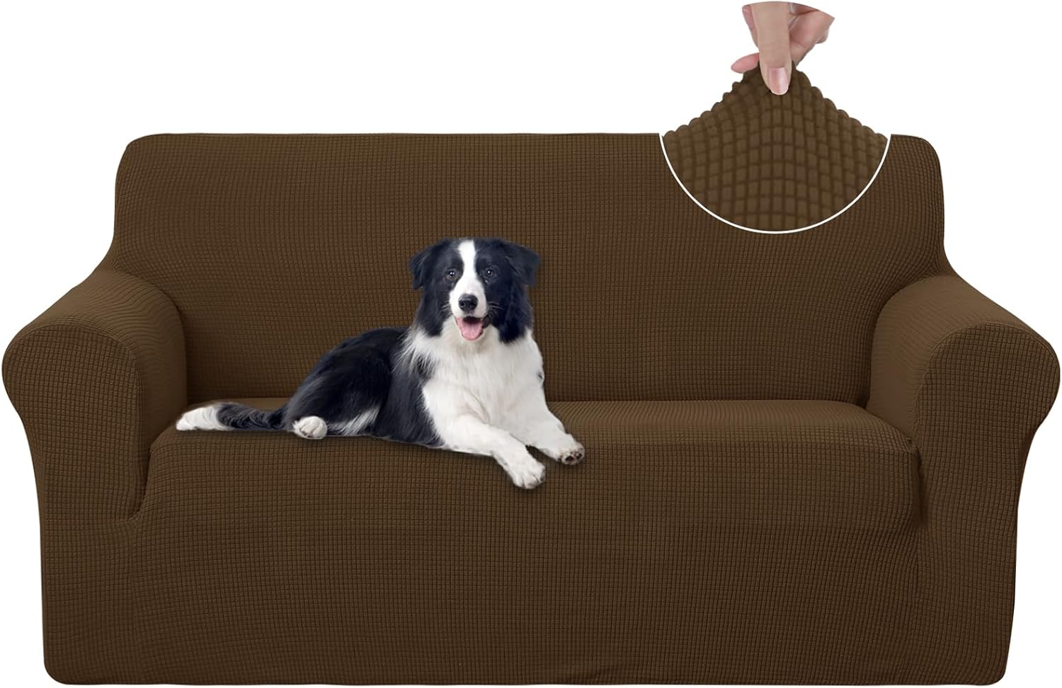 U-NICE HOME Oversized Stretch Loveseat Couch Cover for Pets
