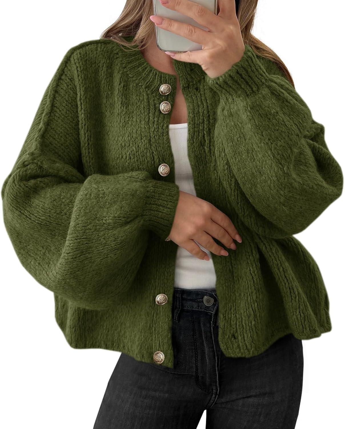 Oversized Cardigans for Women: Cozy Button Up Fall Sweater
