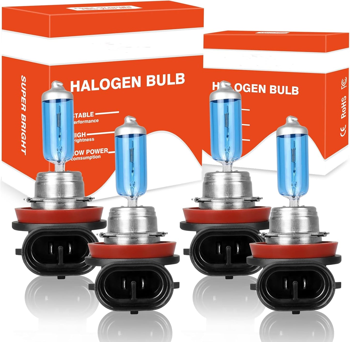 Halogen Headlight Bulbs for Chevy Impala 2006-2013, 5000K Brightness