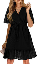 KIRUNDO Women's Summer Ruffle Floral Mini Dress - Flowy & Breathable