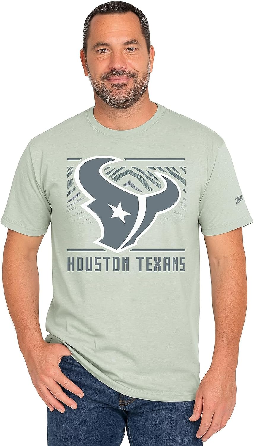 Zubaz NFL Men's Short Sleeve Team Graphic T-Shirt for Fans