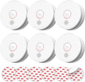 SITERLINK Smoke Detectors Photoelectric 6-Pack - Fast Response Alarms