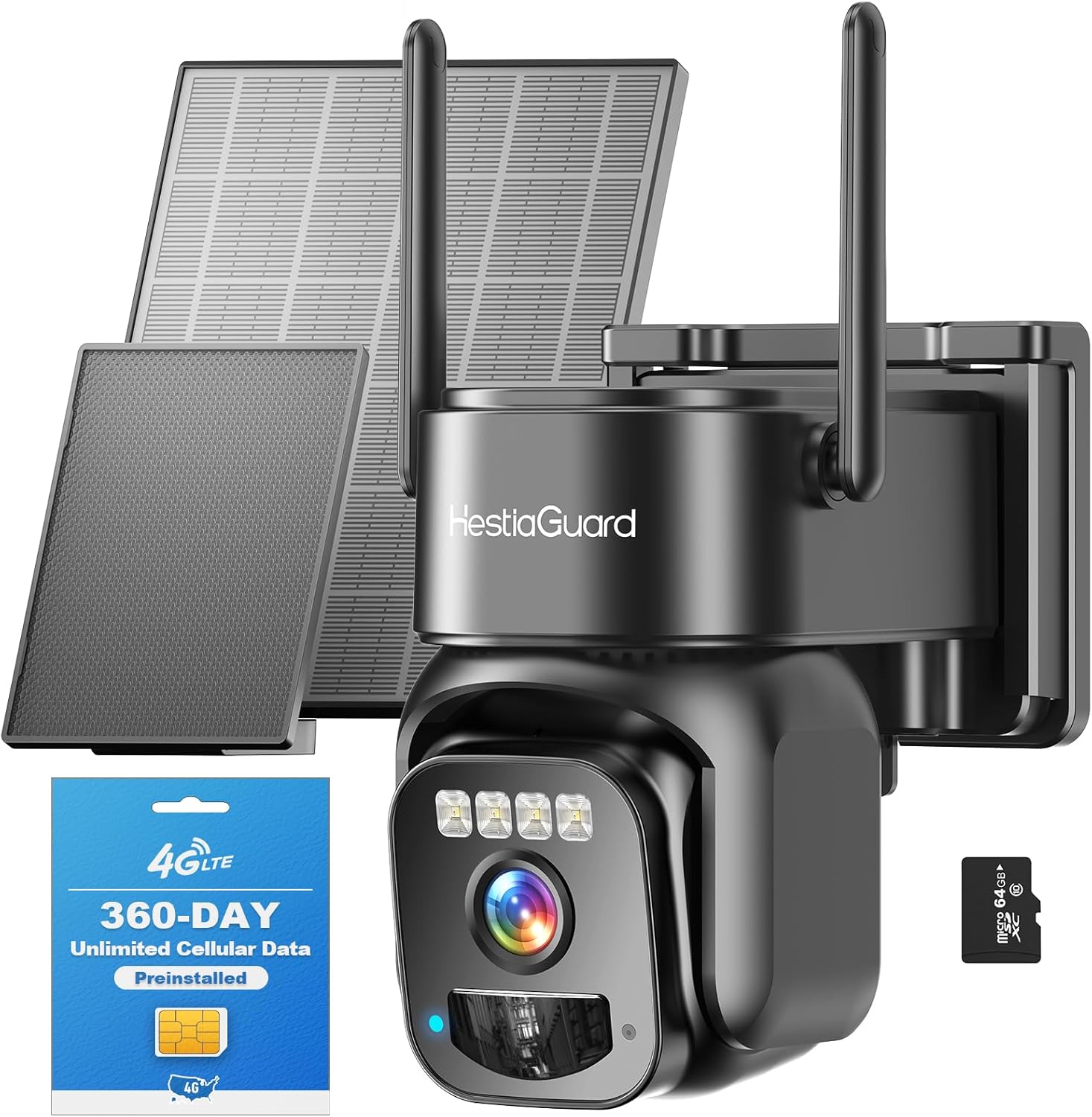 2025 4G LTE Cellular Security Camera with Unlimited Data Plan