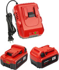 2Pack 18V 6.0Ah Replacement Batteries + Charger - Long Run Time