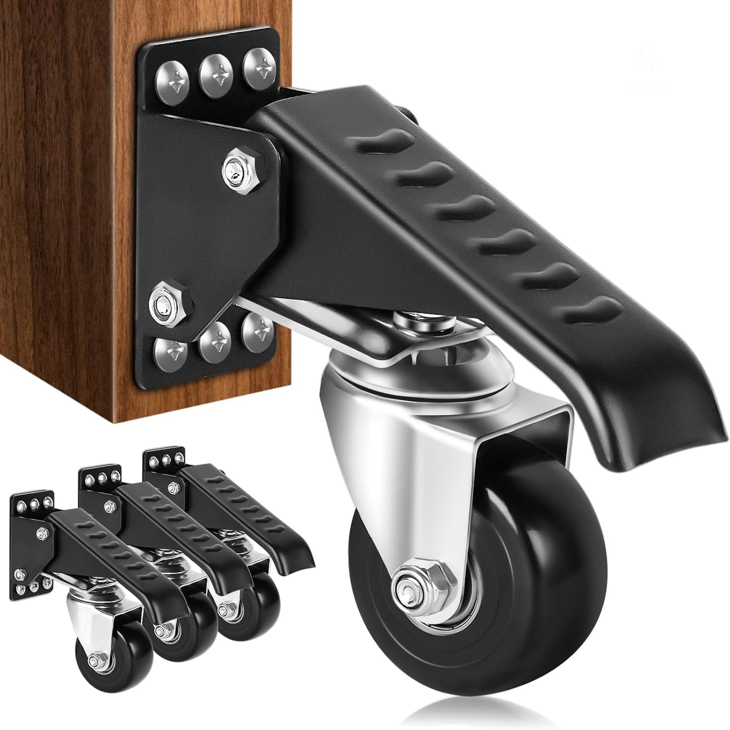 SPACECARE Workbench Casters Kit for Heavy Duty Mobility Needs