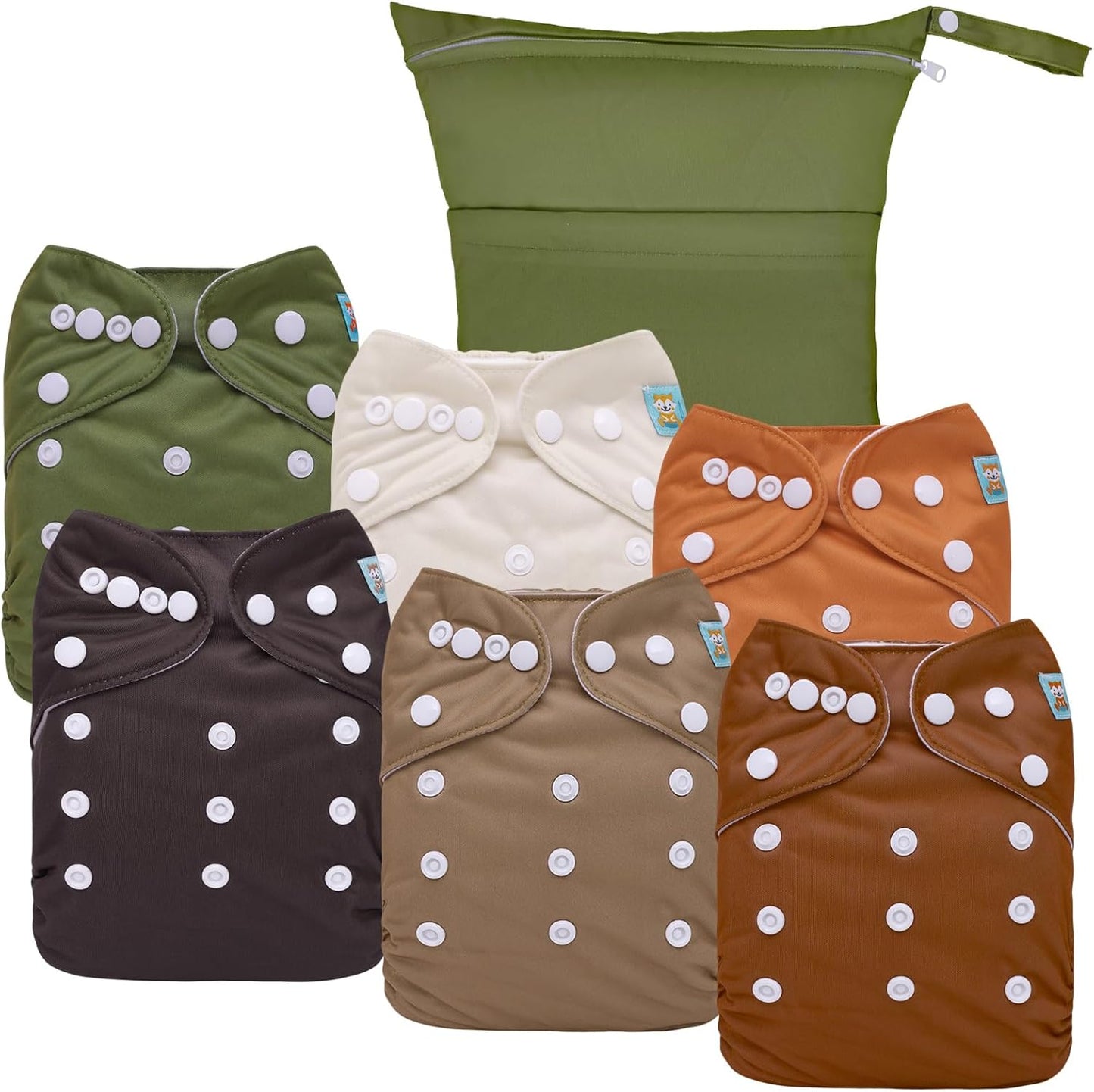 ALVABABY Cloth Diaper Covers Set: Reusable & Versatile!