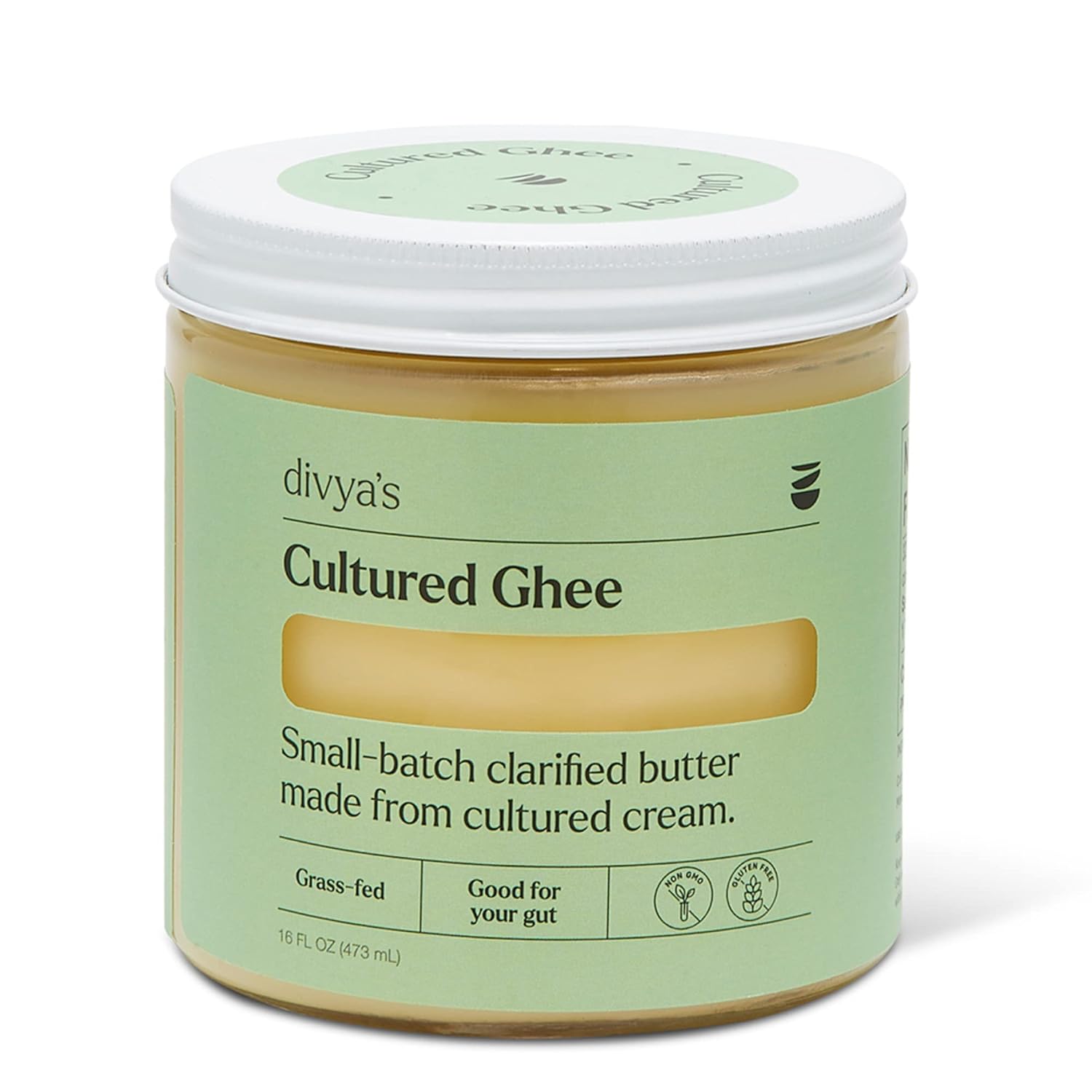 Divya's Cultured Ghee - Grass-Fed Ghee for Cooking & Gut Health