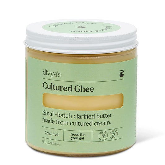 Divya's Cultured Ghee - Grass-Fed Ghee for Cooking & Gut Health