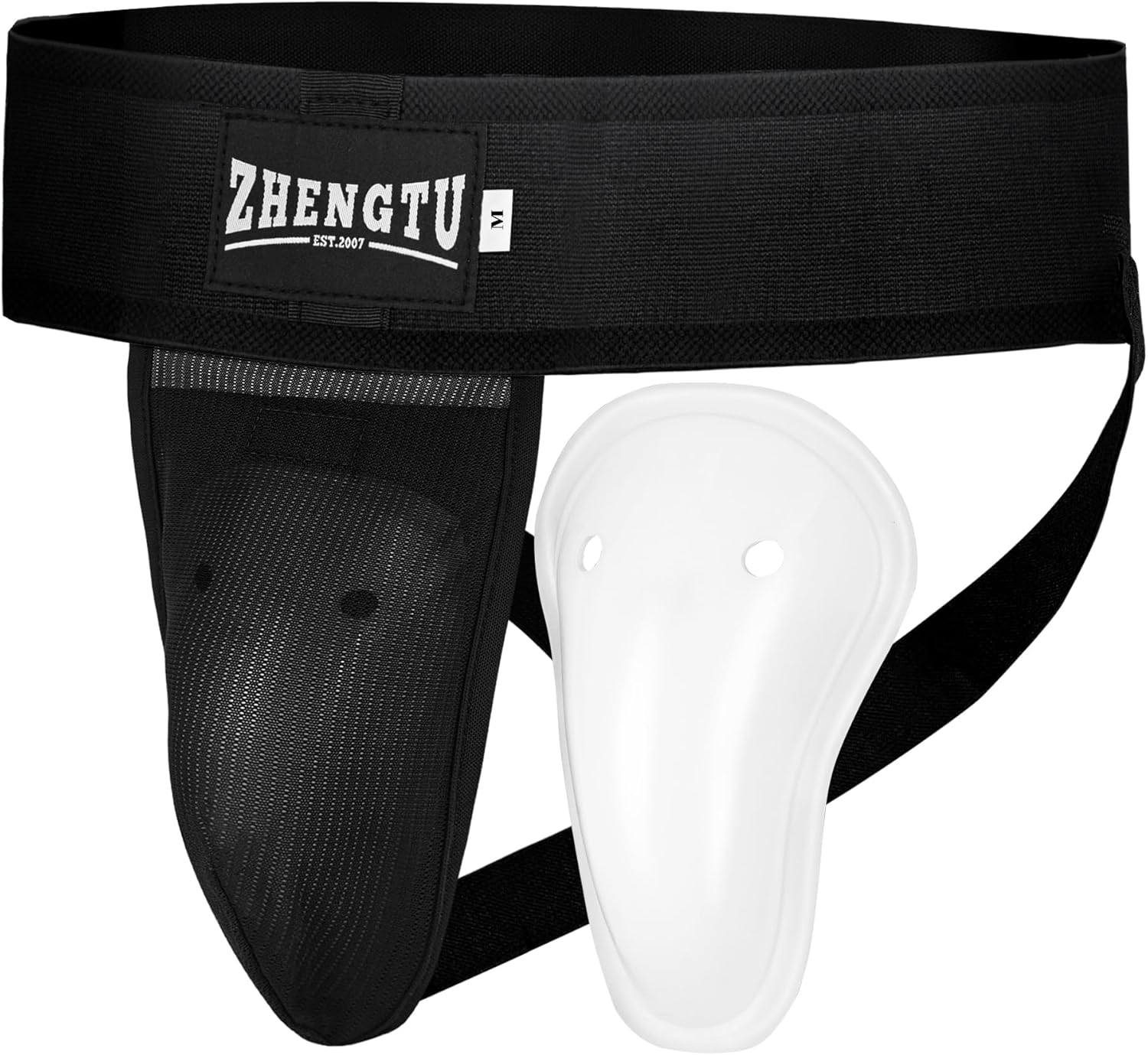 Kickboxing Guard: Removable TPE Cup, Silicone Cushion