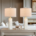 RORIANO Rustic Table Lamps Set of 2 for Bedroom and Living Room