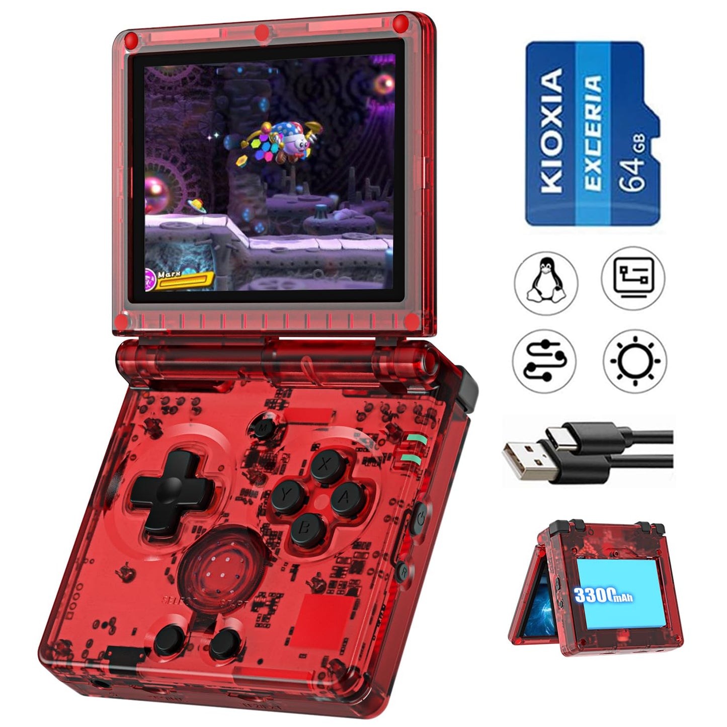RG35XXSP Flip Portable Retro Handheld Game Console Review