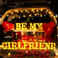 Be My Girlfriend Light Up Letters Set - Romantic LED Proposal Decor