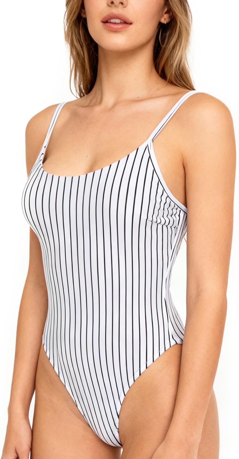 Women's Sexy One Piece Bathing Suit with High Cut Leg Design