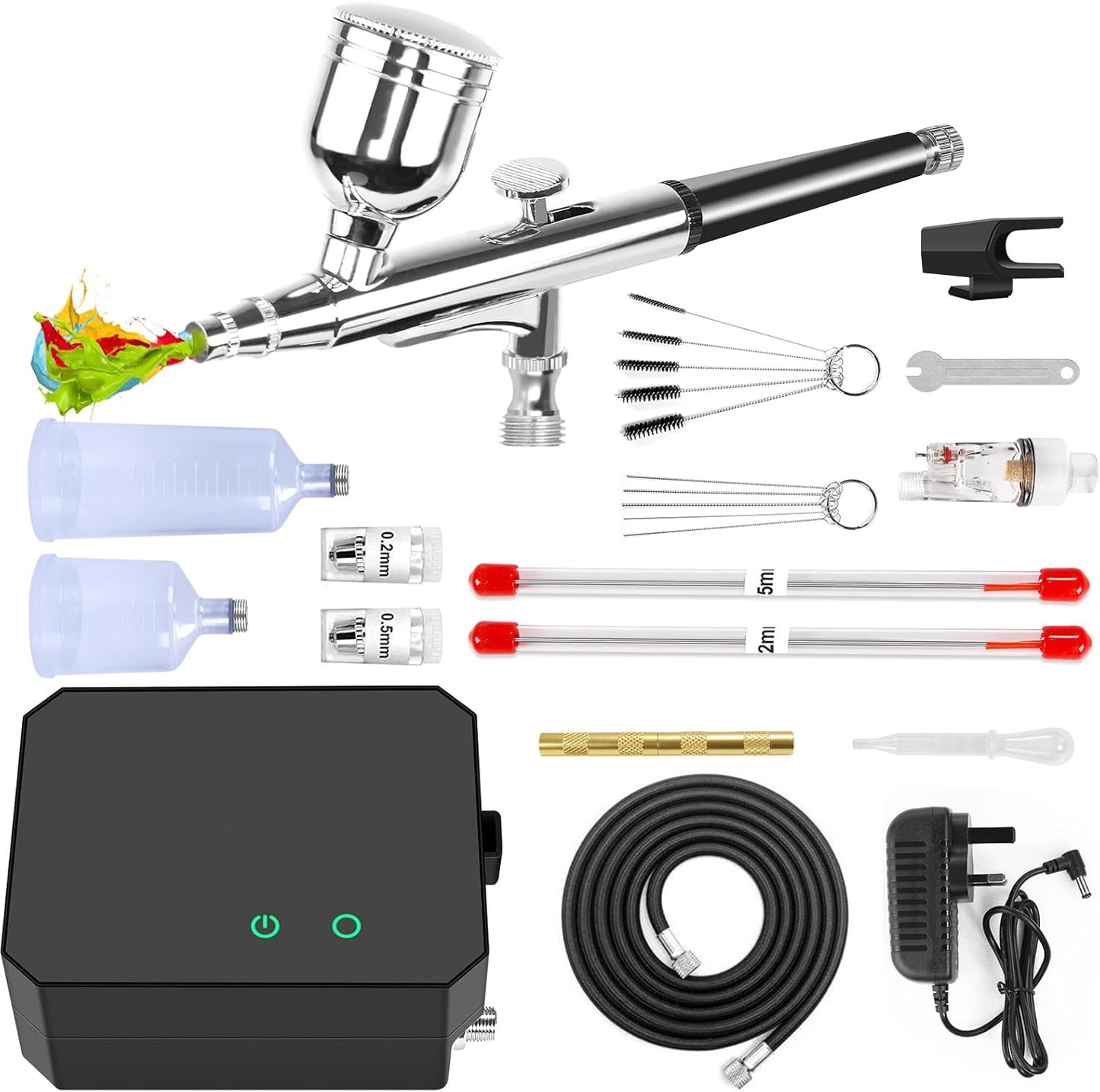 COSVII Portable Airbrush Kit - High Pressure for Perfect Art!