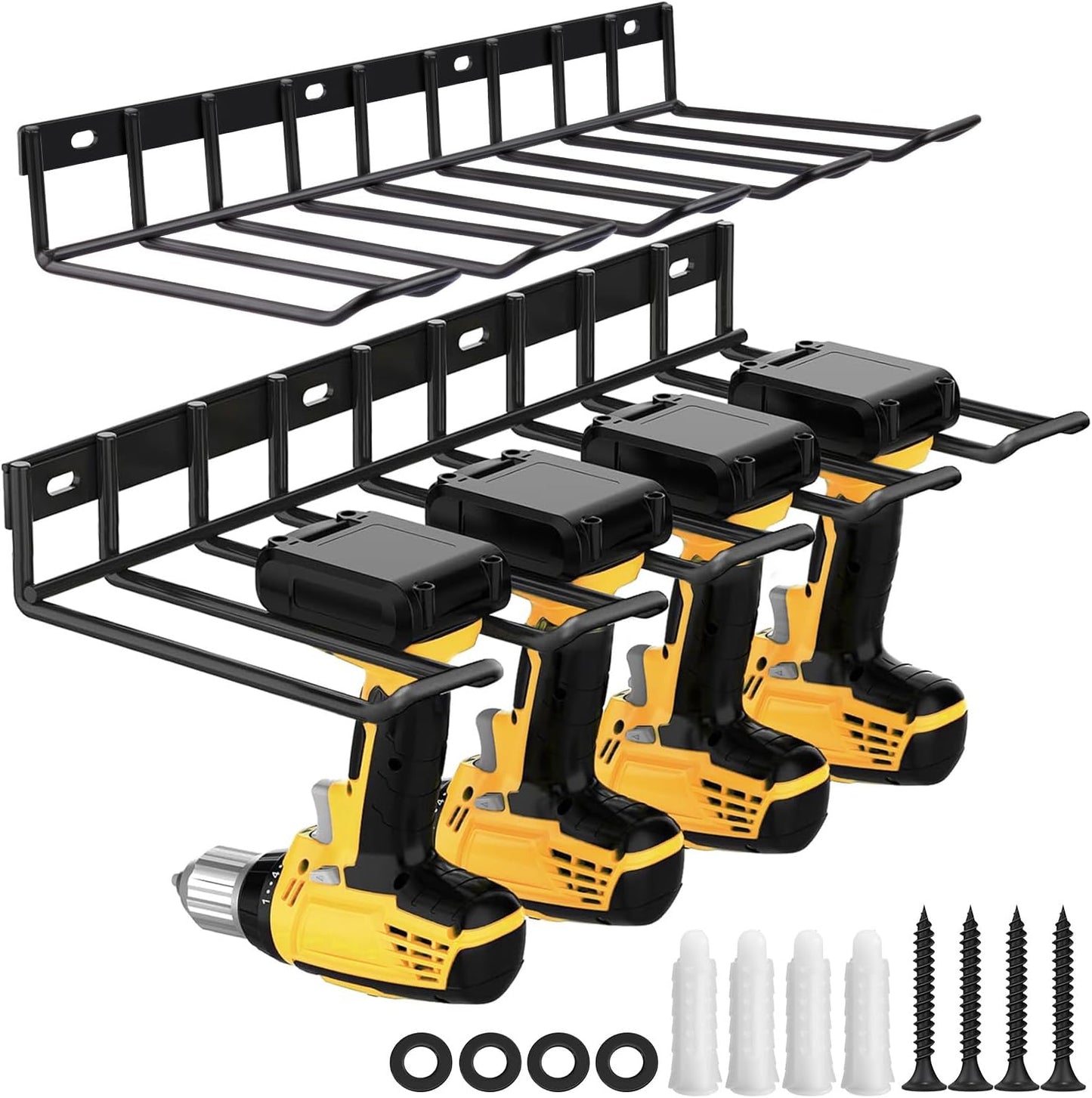 Compact Drill Holder Rack - Organize All Tools Easily