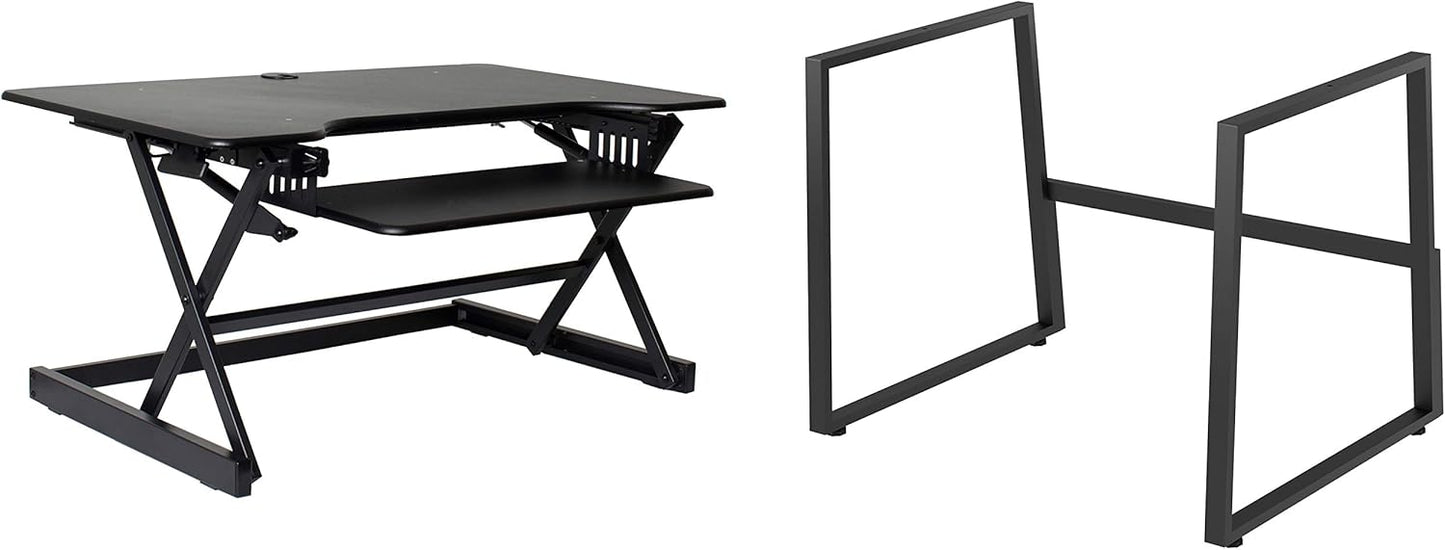 Rocelco 40in Large Height Adjustable Standing Desk BUNDLE Review