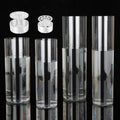 Large Acrylic Clear Cylinder Vase Set with Spiral Ikebana Holders